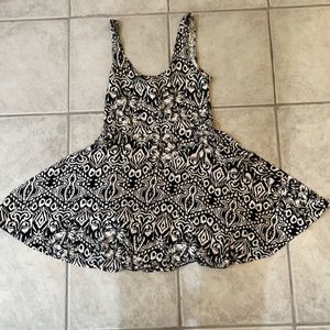 Black and white women’s dress